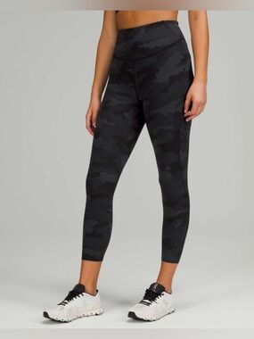 Lululemon Base Pace High-Rise Crop 23" in Heritage 365 Camo Deep Coal Multi